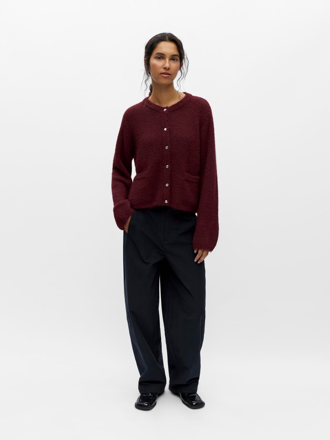 OBJSAGGIA Pullover - Windsor Wine - VERO MODA & VILA Bergvik